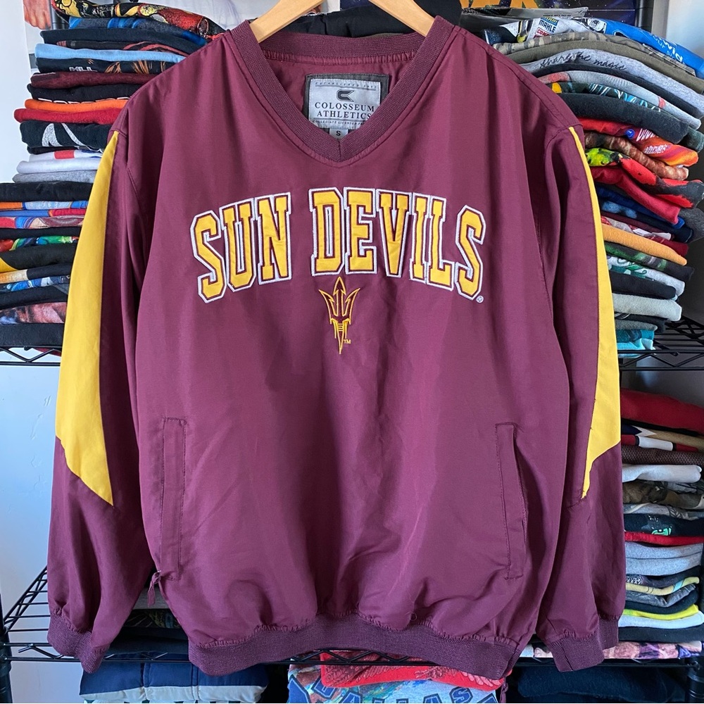 Vintage ASU Sun Devils Jacket Windbreaker Pullover Collegiate NCAA